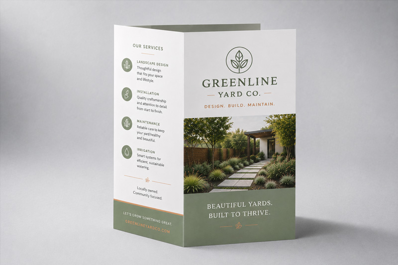 Tri-fold brochures fresh off the press